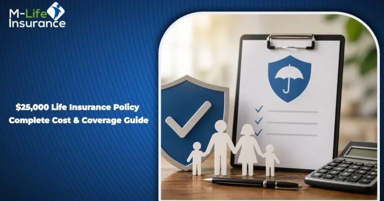 Compare $25,000 whole life vs. term life insurance