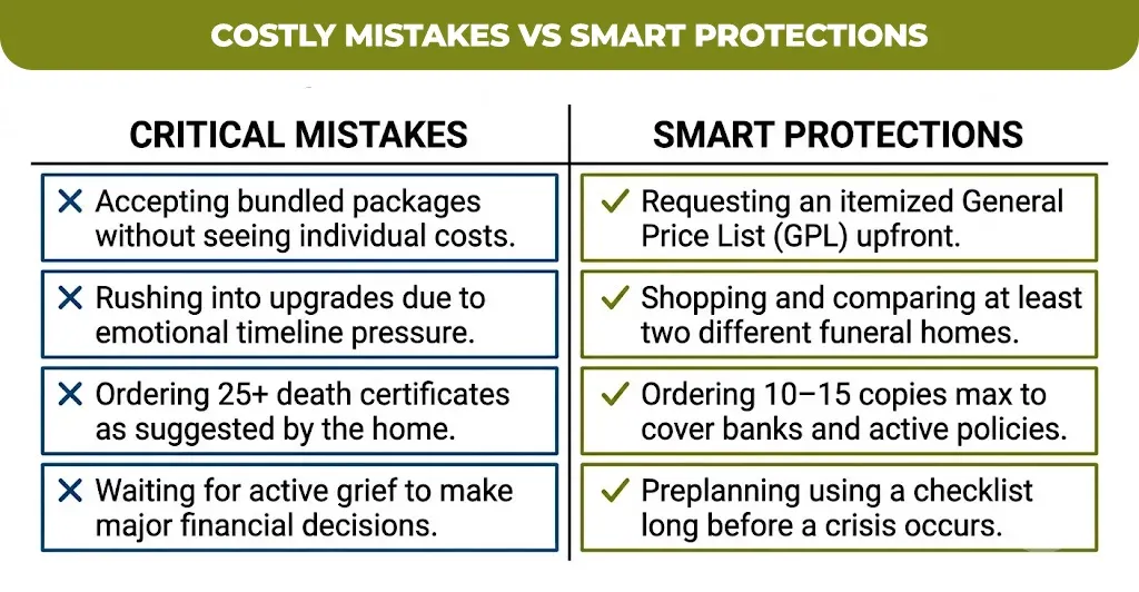 costly mistakes vs smart protections