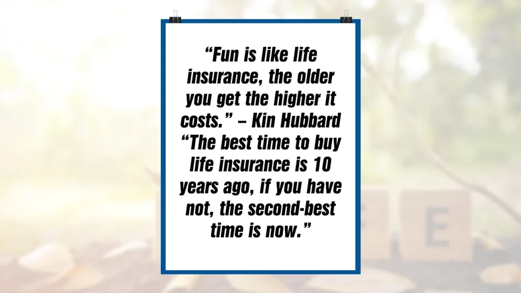 Fun is like life insurance