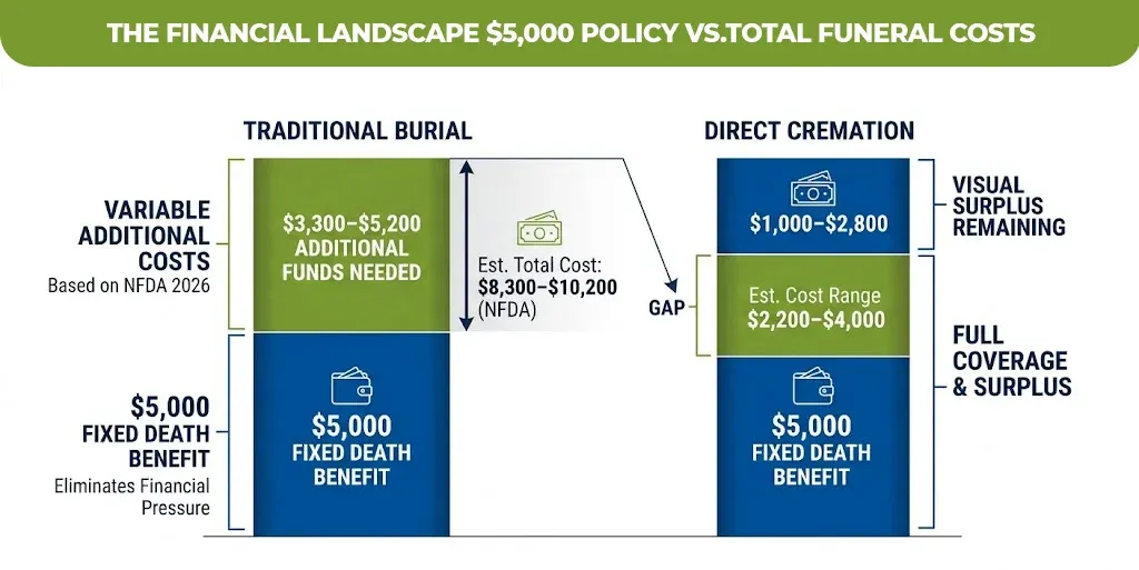 The Financial Landscape $5,000 Policy vs.Total Funeral Costs