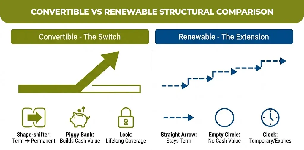 convertible vs renewable structural comparison