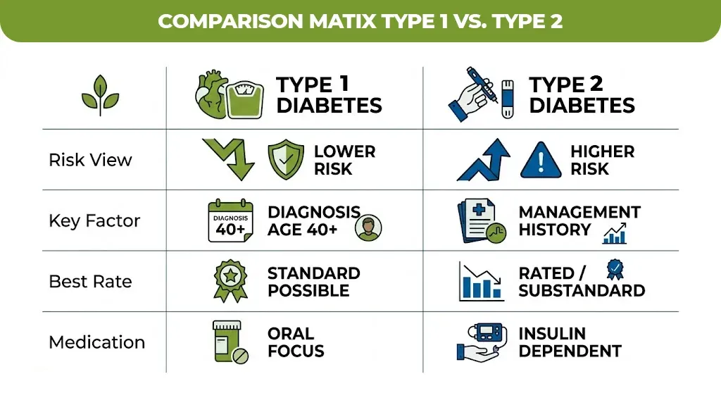 Comparison-Matix-Type-1-Vs