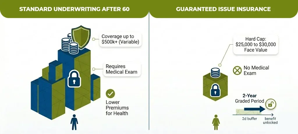 Standard underwriting after 60
