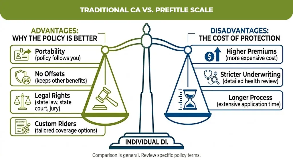 Traditional CA VS. Prefitle Scale 