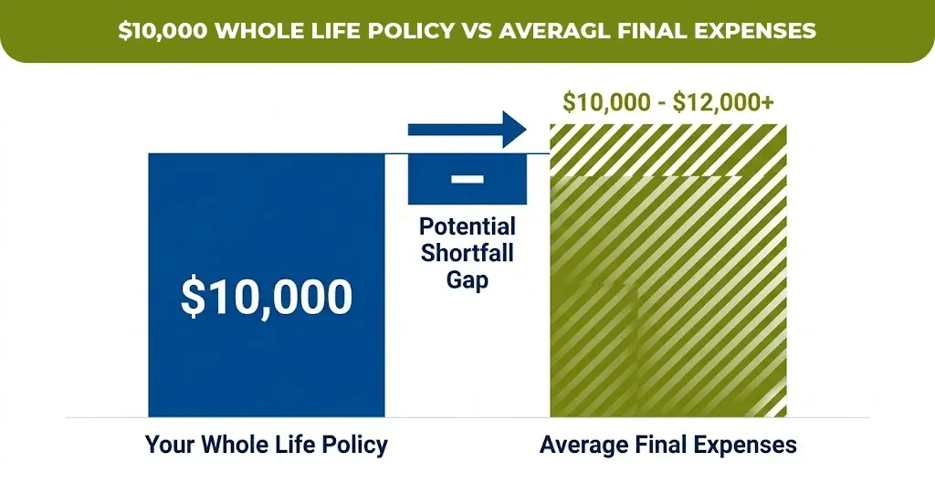 $10,000 whole life policy vs averagl final expenses