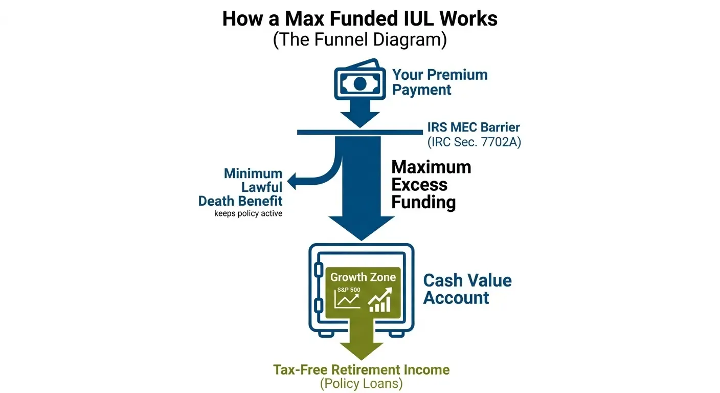 How a Max Funded IUL Works 