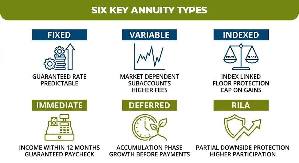 six key annuity types 