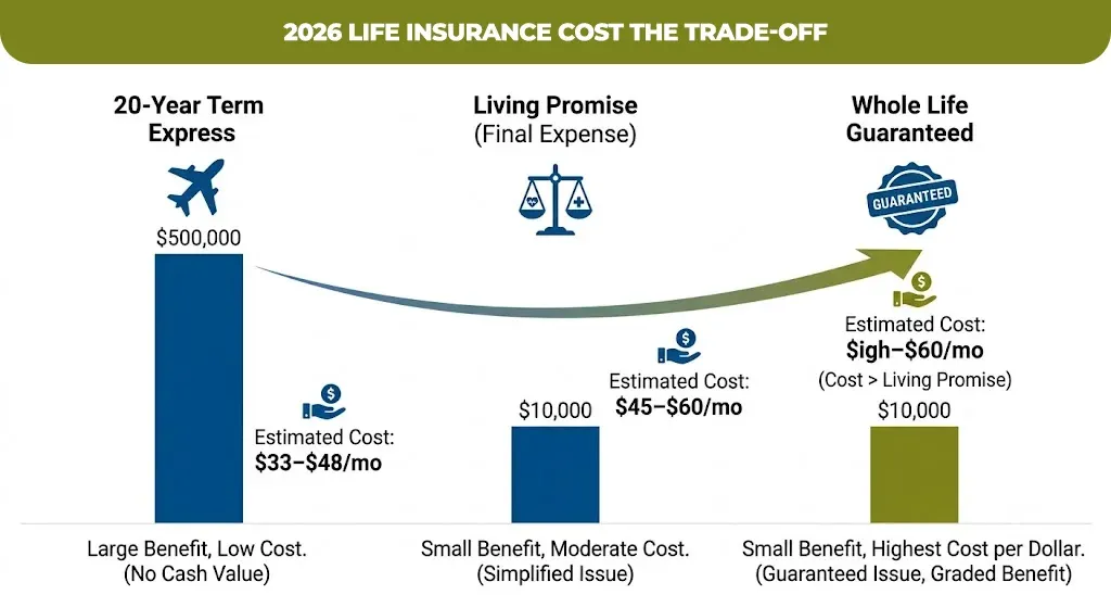 2026 life insurance cost the trade-off