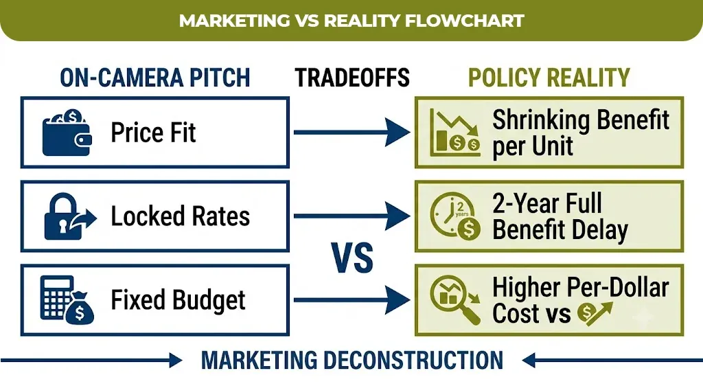 Marketing vs reality flowchart