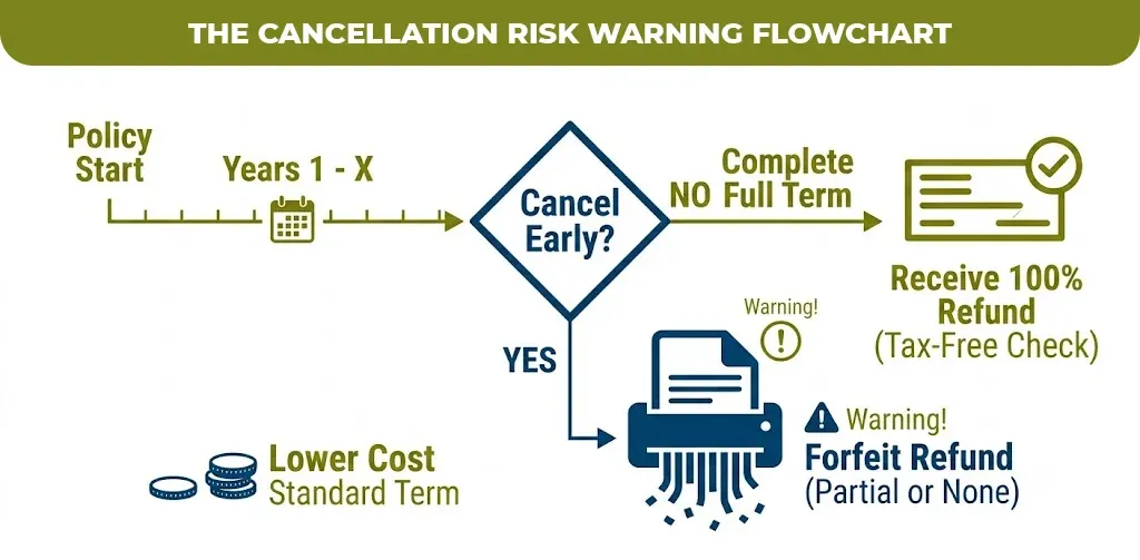 The cancellation risk warning flowchart
