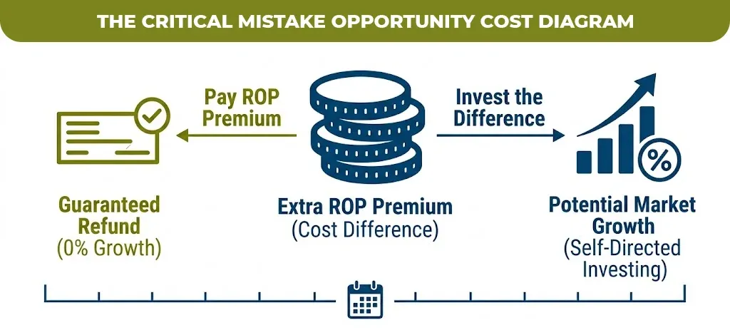 The critical mistake opportunity cost diagram