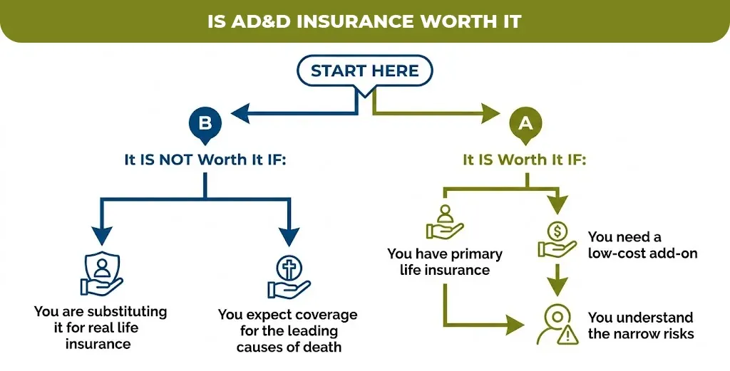 is ad&d insurance worth it 