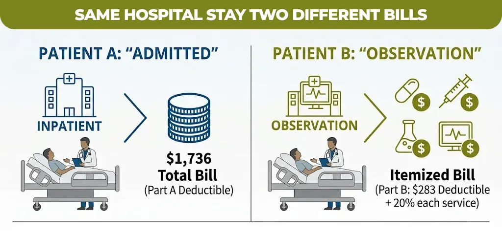 same hospital stay two different bills