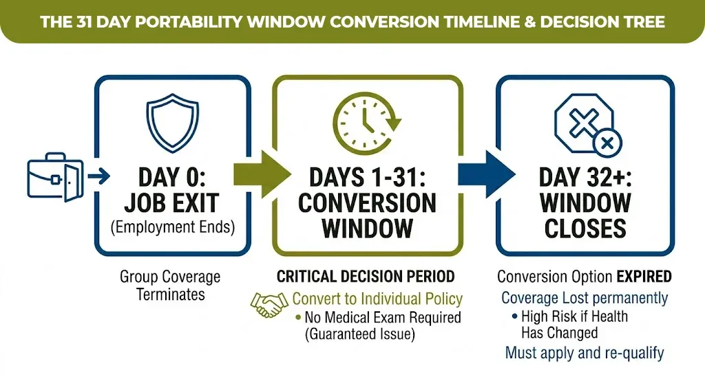 the 31 day portability window conversion timeline & decision tree