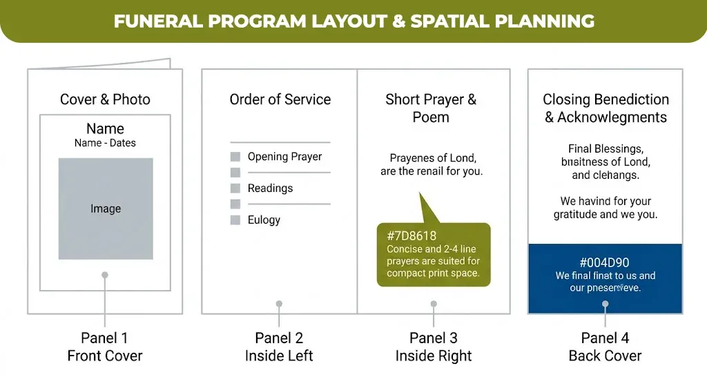 Funeral Program Layout & Spatial Planning