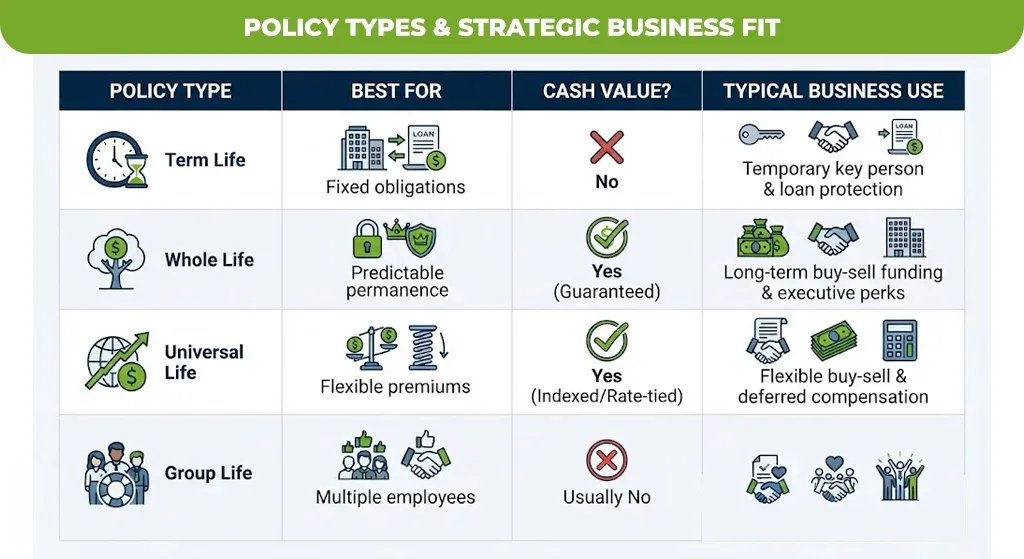 Policy Types & Strategic Business Fit