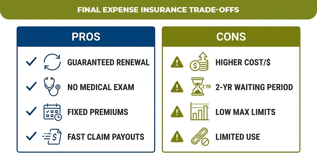 final expense insurance trade-offs